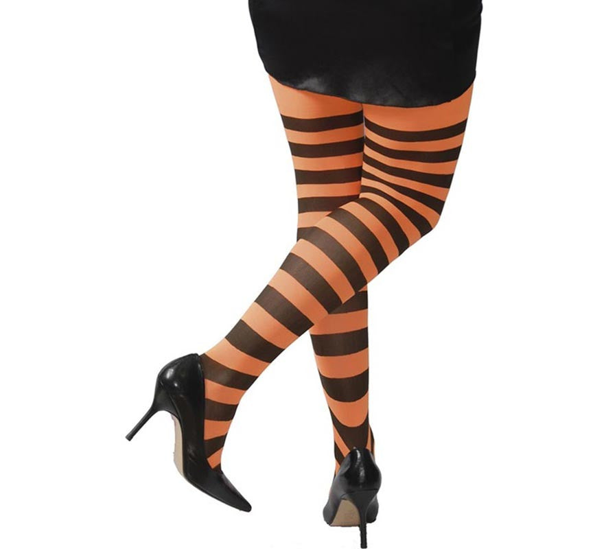 Translation missing: es.Pantys a Rayas naranja y negro