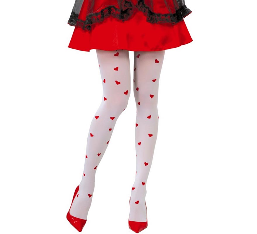 Translation missing: it.Pantys blancas con Corazones rojos