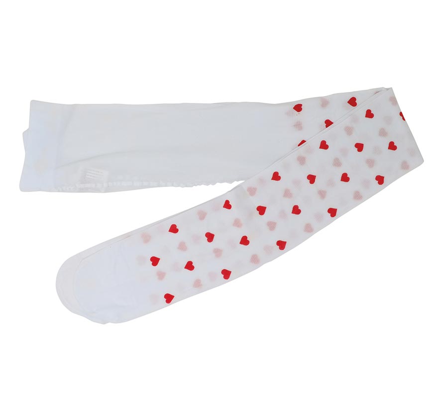 Translation missing: es.Pantys blancas con Corazones rojos