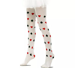 Pantys blancas Póker infantil