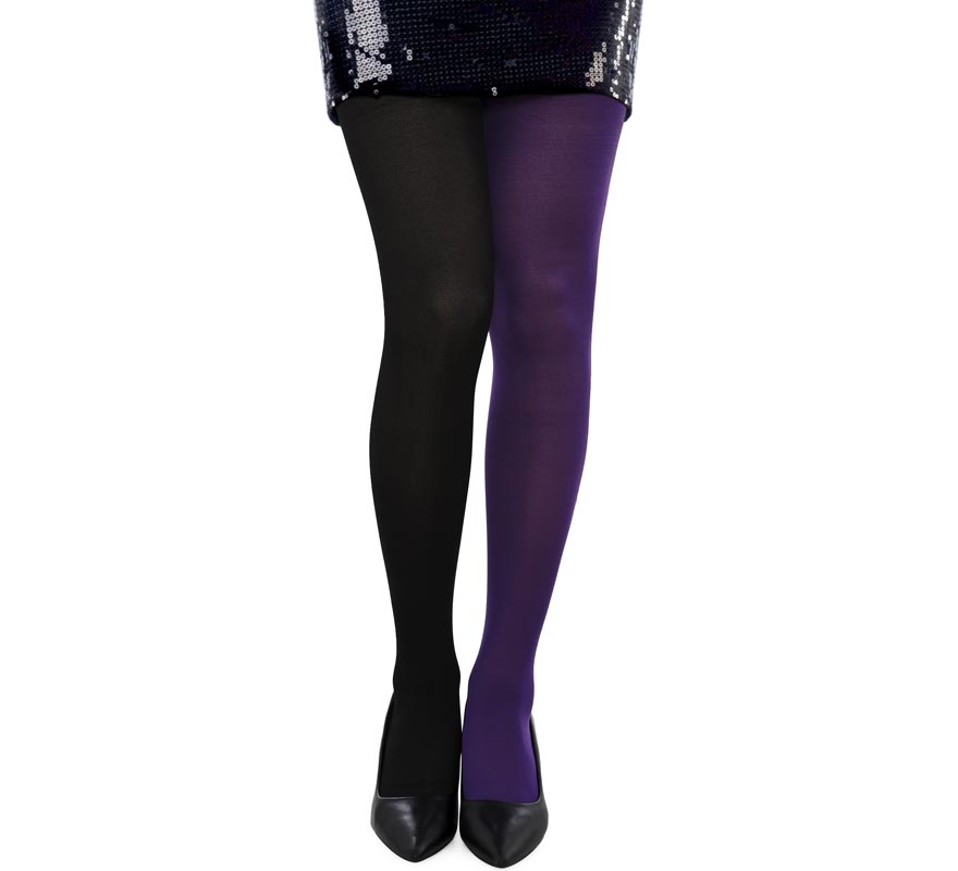 Translation missing: it.Pantys de Bicolor negro y morado