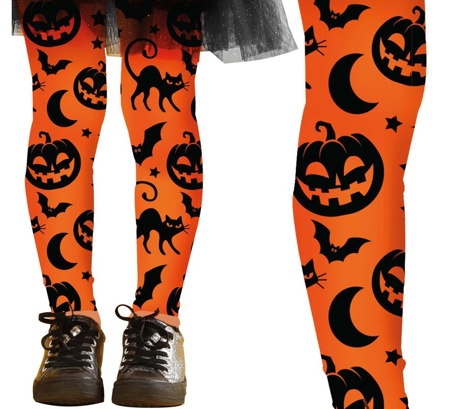 Translation missing: it.Pantys de Halloween naranjas Infantiles