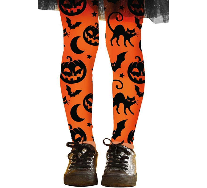 Translation missing: it.Pantys de Halloween naranjas Infantiles