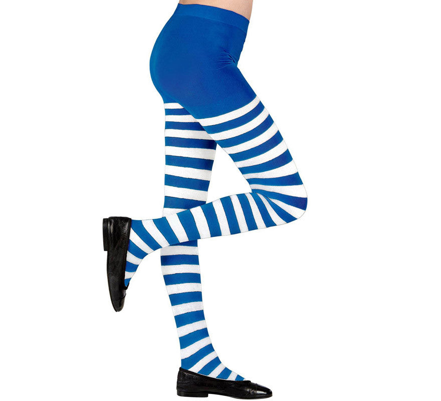 Translation missing: it.Pantys de Rayas Blancas y Azules 70 deniers Infantiles