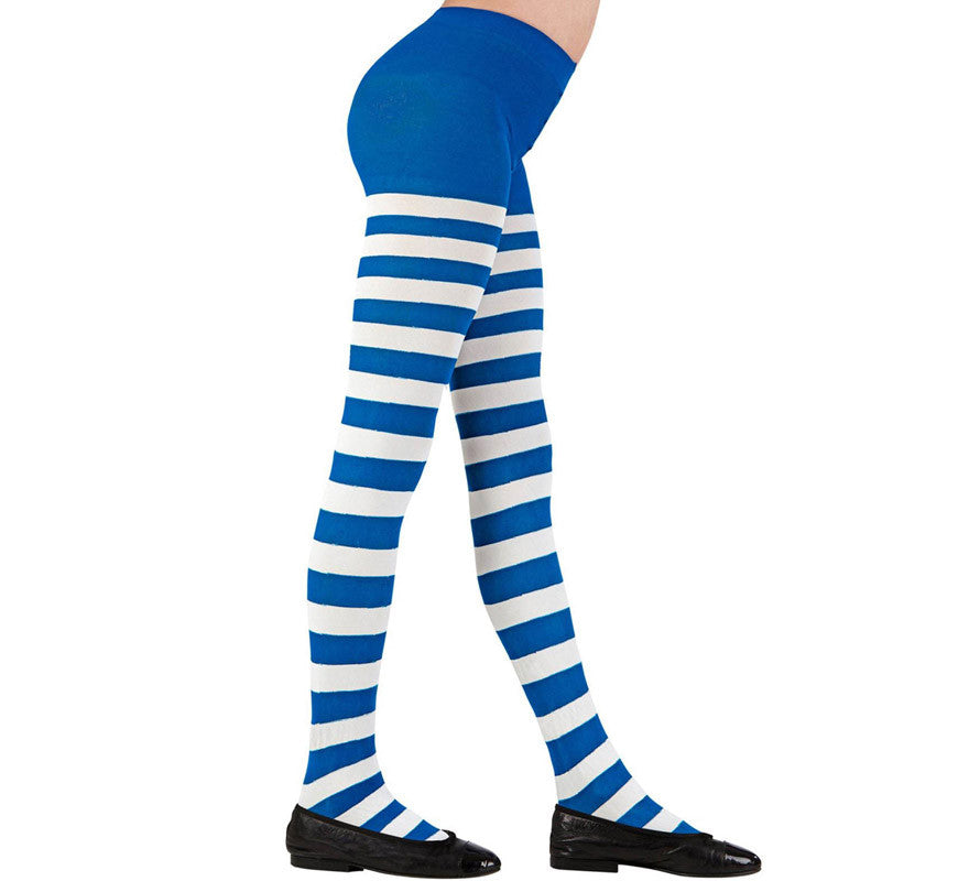 Translation missing: it.Pantys de Rayas Blancas y Azules 70 deniers Infantiles