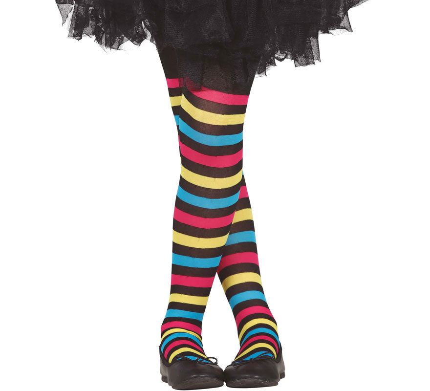 Translation missing: it.Pantys de Rayas Multicolores Infantiles