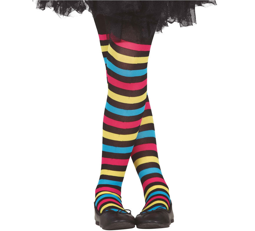 Translation missing: it.Pantys de Rayas Multicolores Infantiles