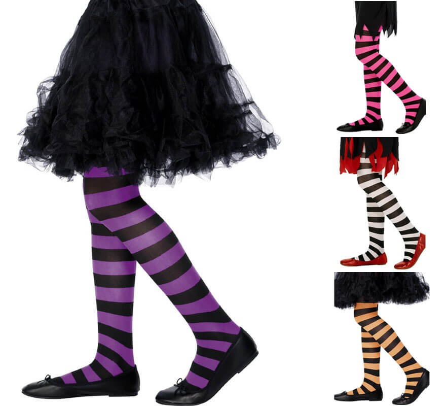 Translation missing: it.Pantys infantiles a rayas en varios colores