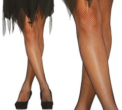 Collant a rete neri per donna