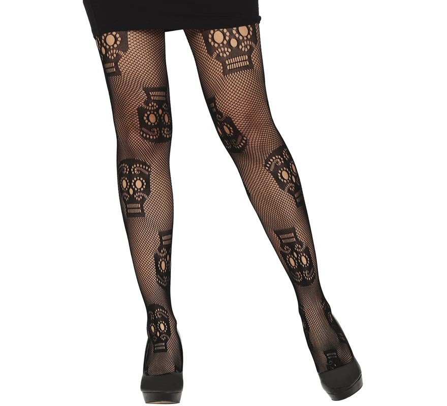 Translation missing: it.Pantys Rejilla de Calaveras para mujer