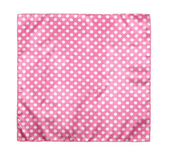 Foulard con pois bianchi da 50x50 cm in diversi colori