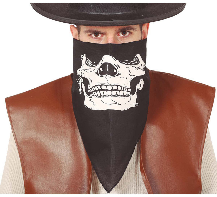 Translation missing: es.Pañuelo Facial Negro con Calavera