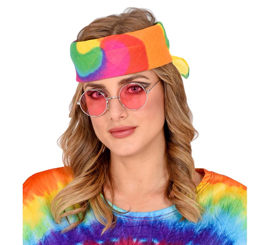 Translation missing: it.Pañuelo Hippie Tie-Dye multicolor de 55x55 cm