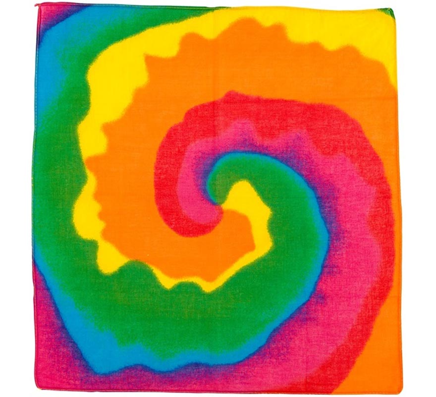 Translation missing: it.Pañuelo Hippie Tie-Dye multicolor de 55x55 cm