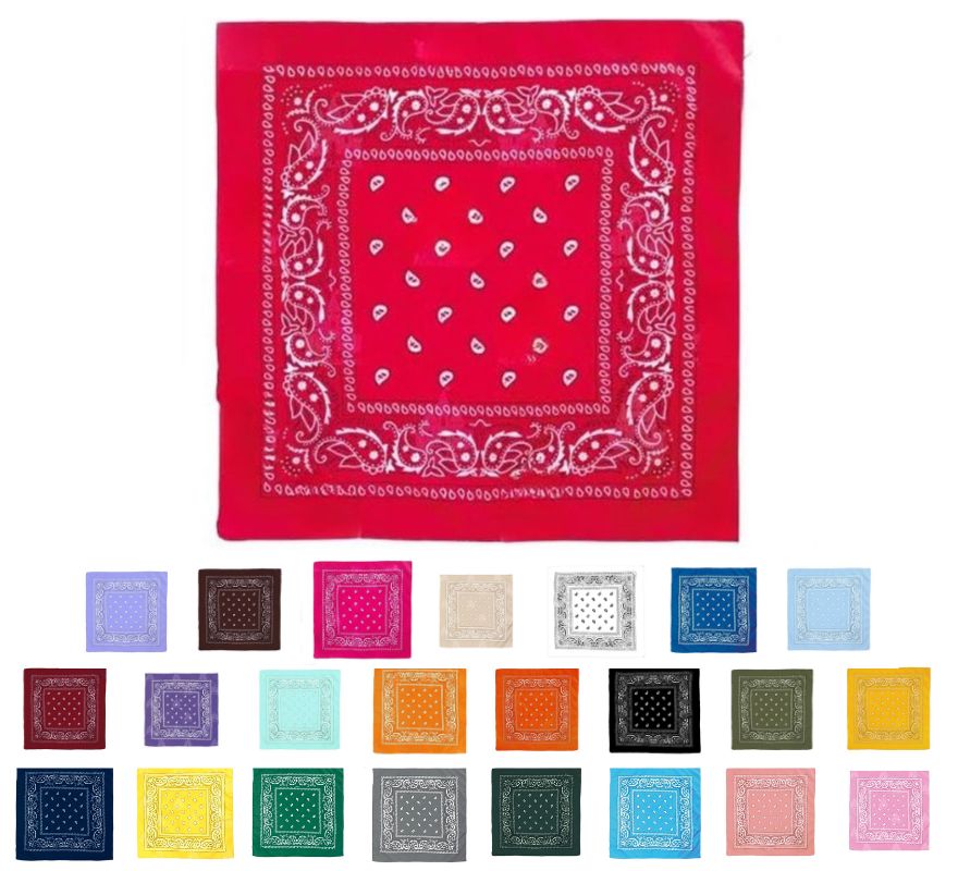 Translation missing: it.Pañuelo Paisley de 54x54 cm en varios colores