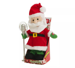 Babbo Natale con microfono 30 cm
