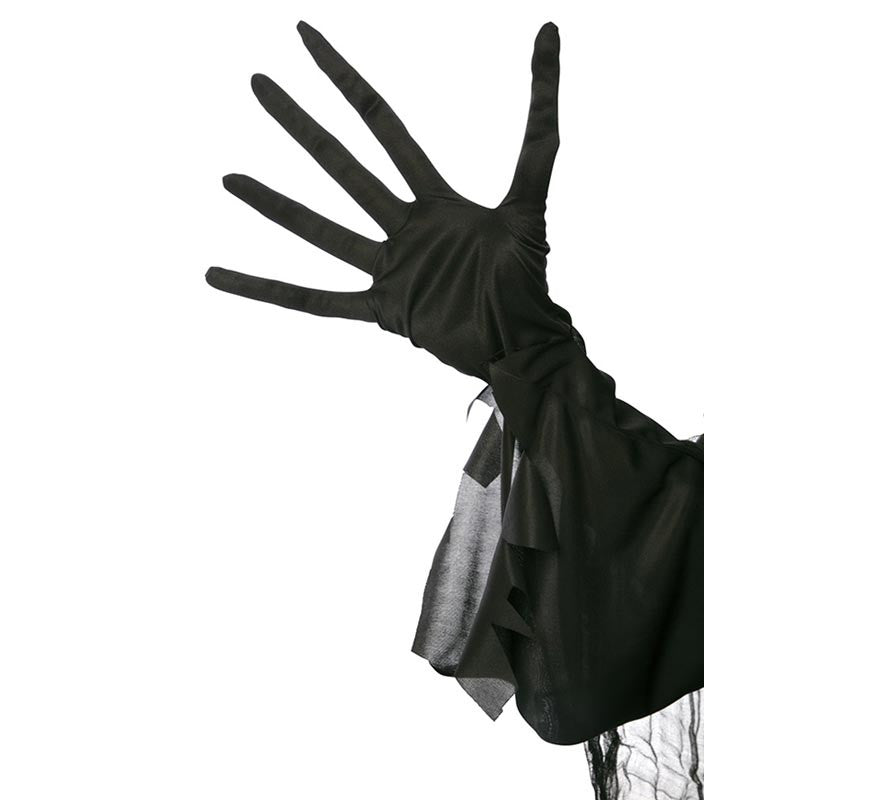 Translation missing: es.Par de Guantes Dedos Largos negros adulto de 35 cm