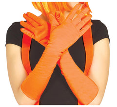 Paio di guanti al neon arancione da 45 cm