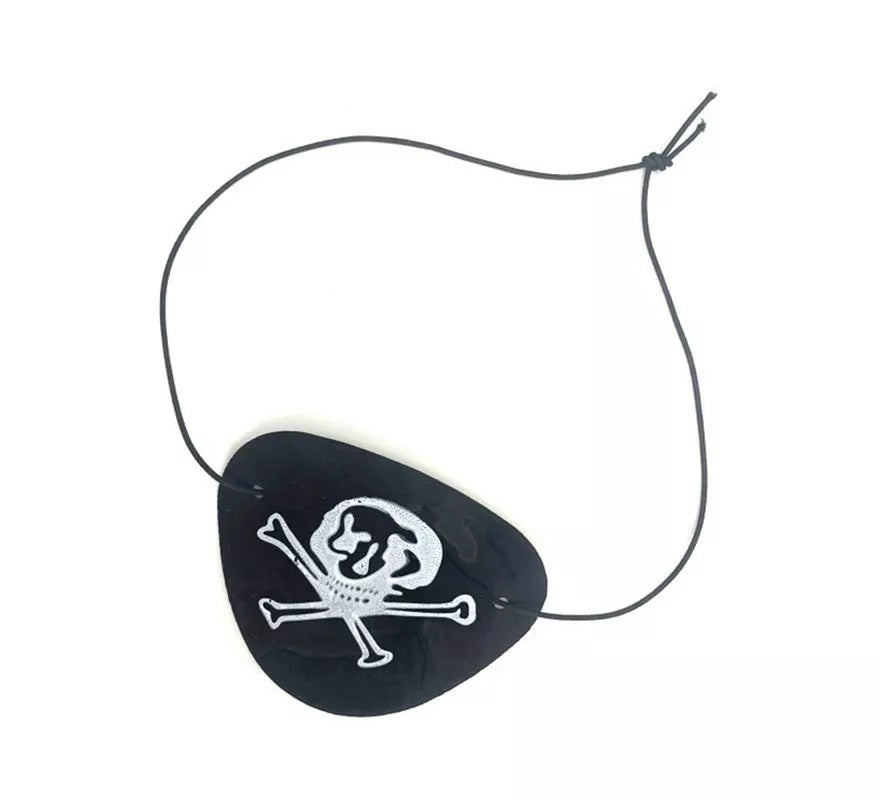 Translation missing: it.Parche Pirata básico negro con calavera