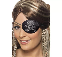 Patch pirata teschio di diamanti