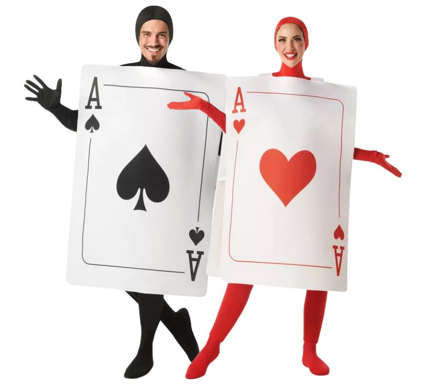 Coppia di assi di cuori e picche