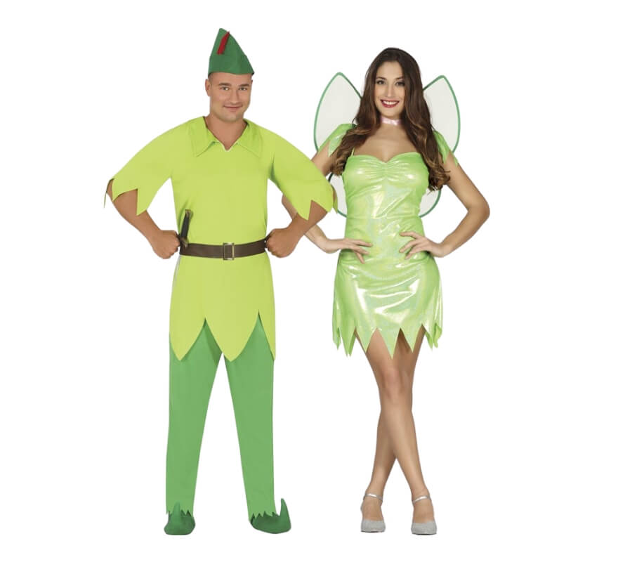 Pareja de niño volador y hada