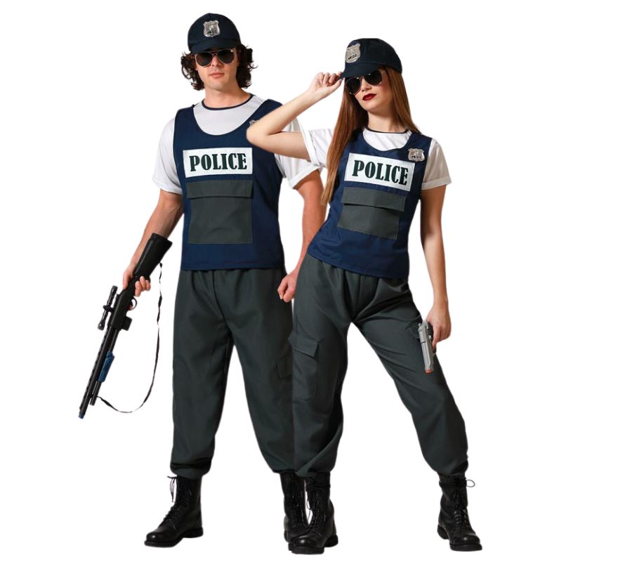 Coppia di poliziotti adulti