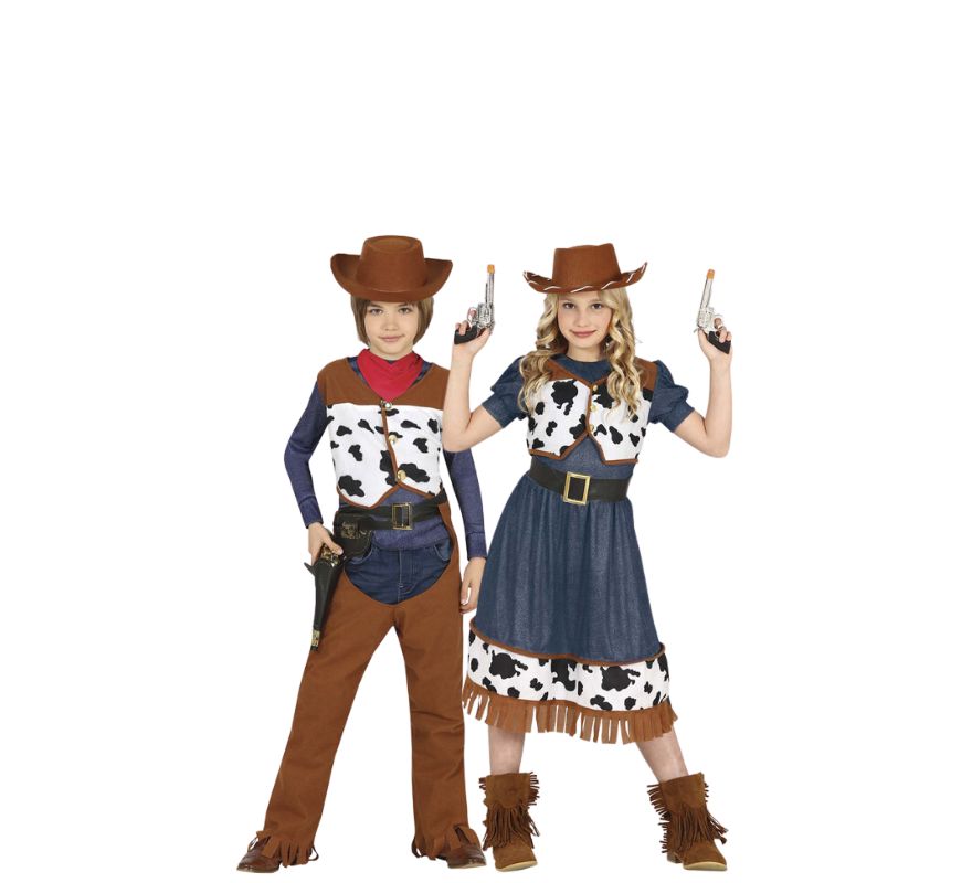 Pareja de Vaqueros infantil