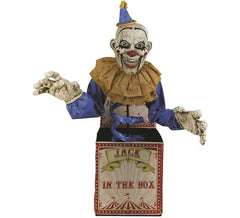 Jack in the Box Clown con luce, suono e movimento 2,1 m