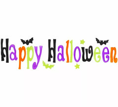 "Adesivo in gel per finestre ""Happy Halloween"" 50x15 cm"