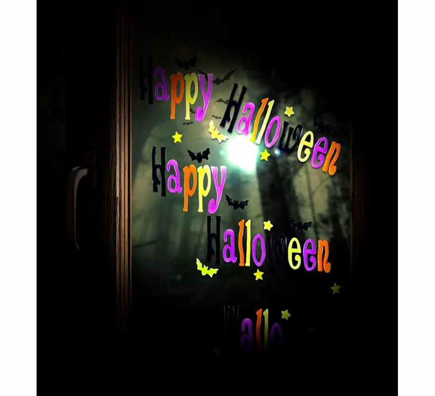 Translation missing: it.Pegatina de Gel para Ventana 'Happy Halloween' de 50x15 cm