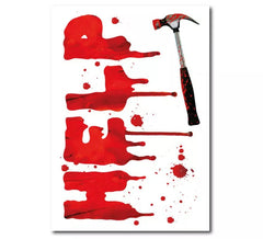 Adesivo in vinile con sangue finto da 20 x 30 cm