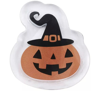 Pegatina Gel 10x15 Led Calabaza con Sombrero de 10x15 cm