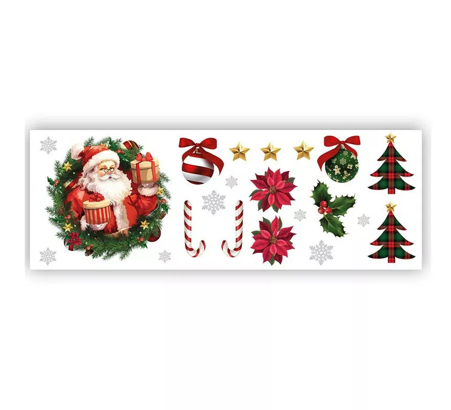 Translation missing: it.Pegatinas Papá Noel adhesivas para pared de 25x70 cm