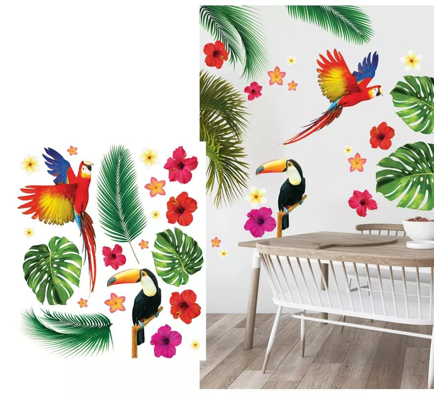 Translation missing: it.Pegatinas Tropical para pared de 70x80 cm