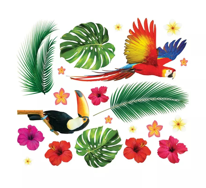 Translation missing: es.Pegatinas Tropical para pared de 70x80 cm