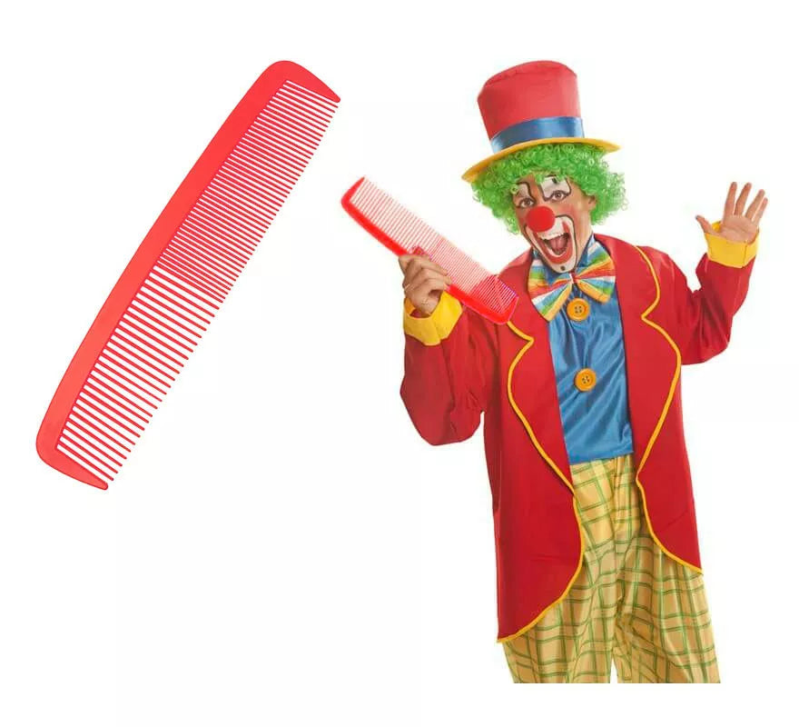 Translation missing: es.Peine de Payaso gigante de 36 cm rojo