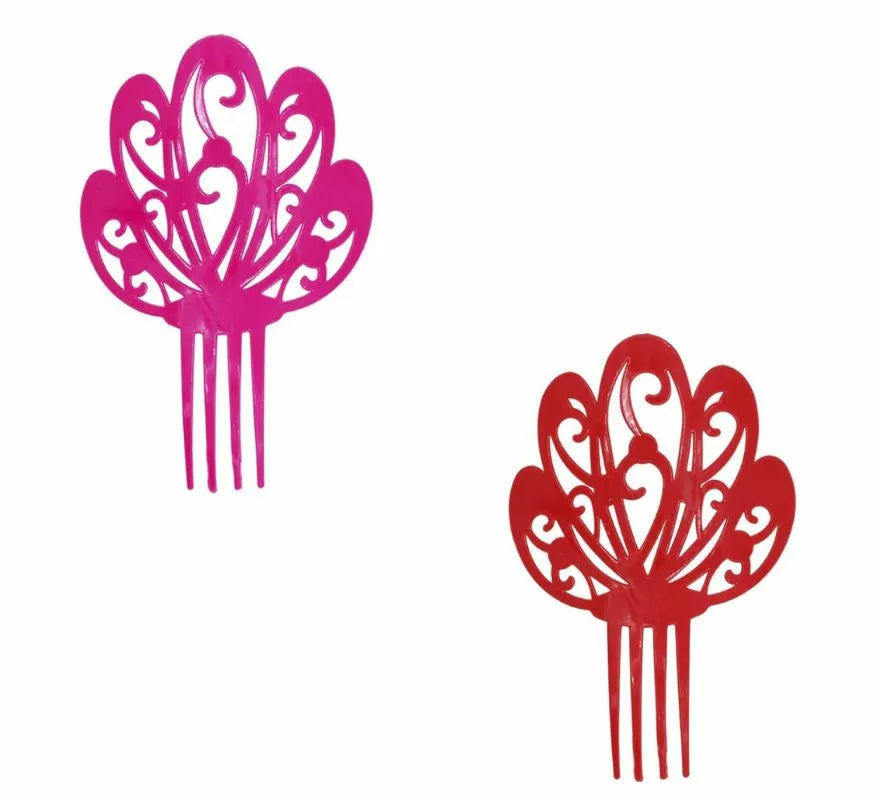 Translation missing: es.Peineta de Sevillana Flor de 19 cm en varios colores