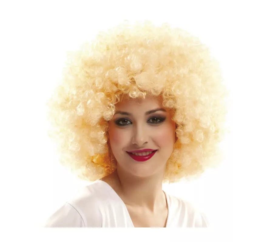 Translation missing: it.Peluca Afro Años 70 rubia