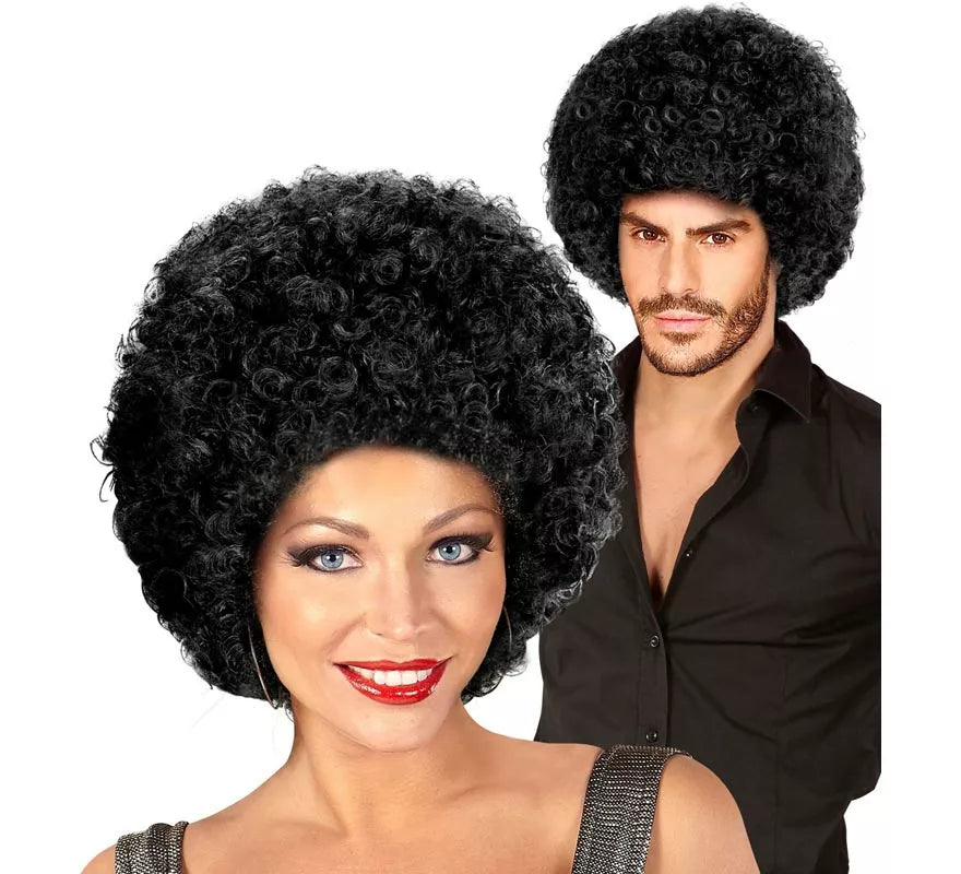 Translation missing: it.Peluca Afro clásica negra adulto