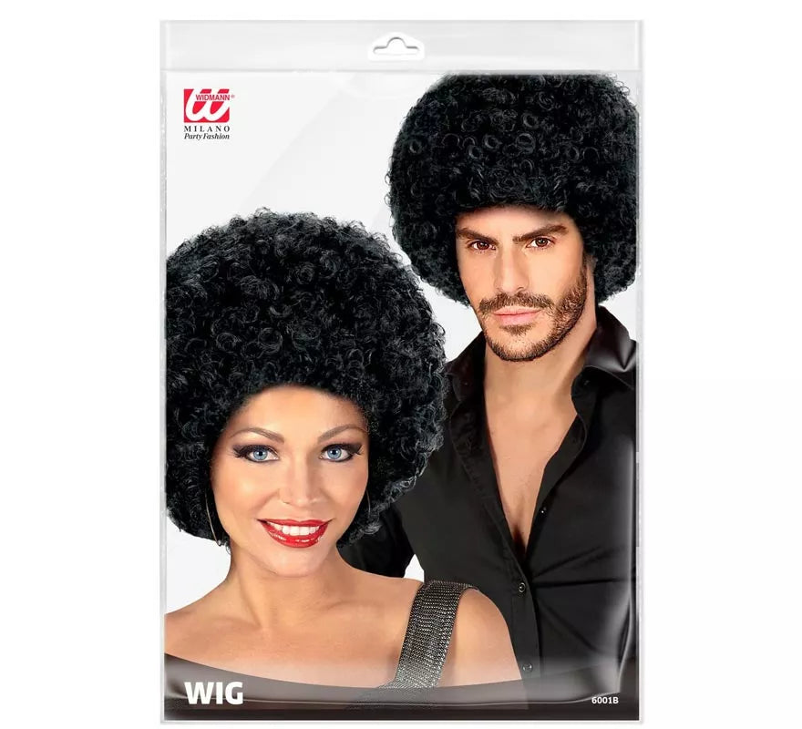 Translation missing: it.Peluca Afro clásica negra adulto