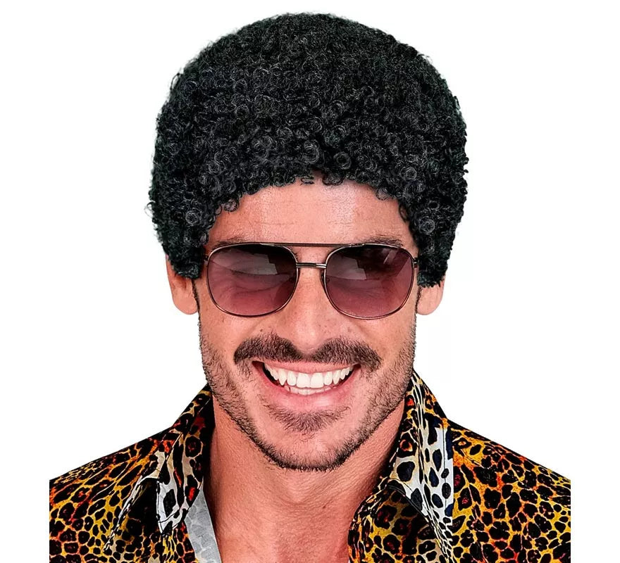 Translation missing: es.Peluca Afro con efecto mojado adulto
