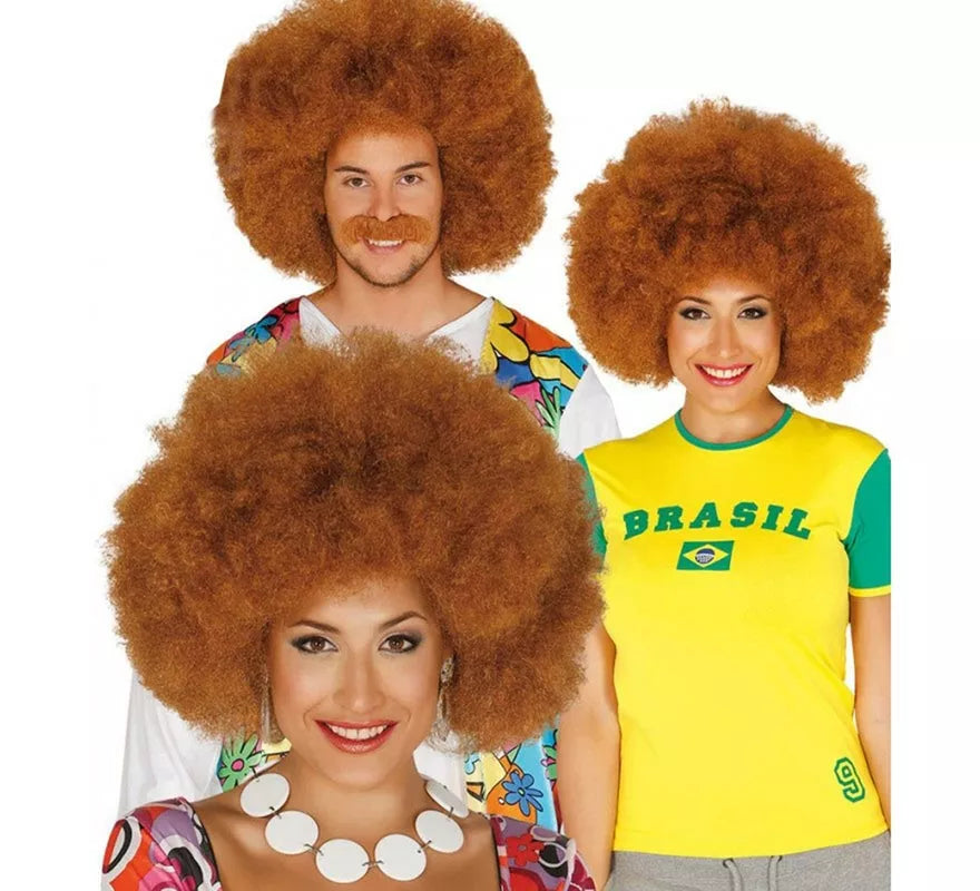 Translation missing: it.Peluca afro extra grande castaña