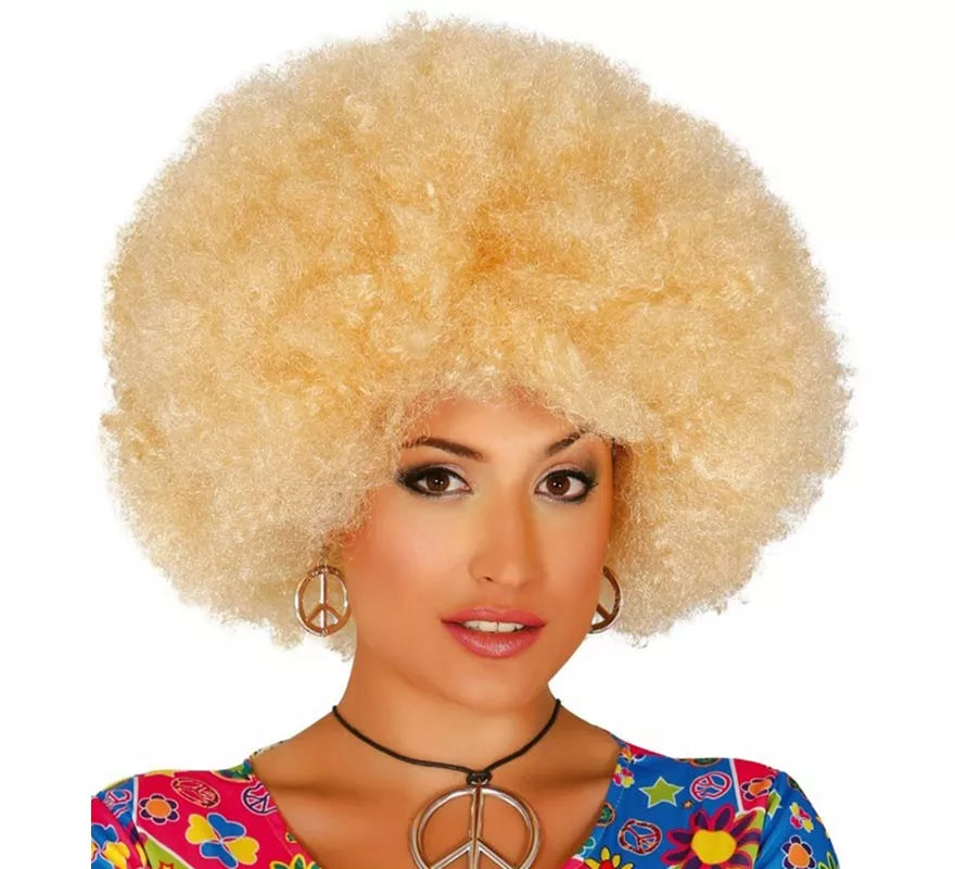Translation missing: es.Peluca afro extra grande rubia