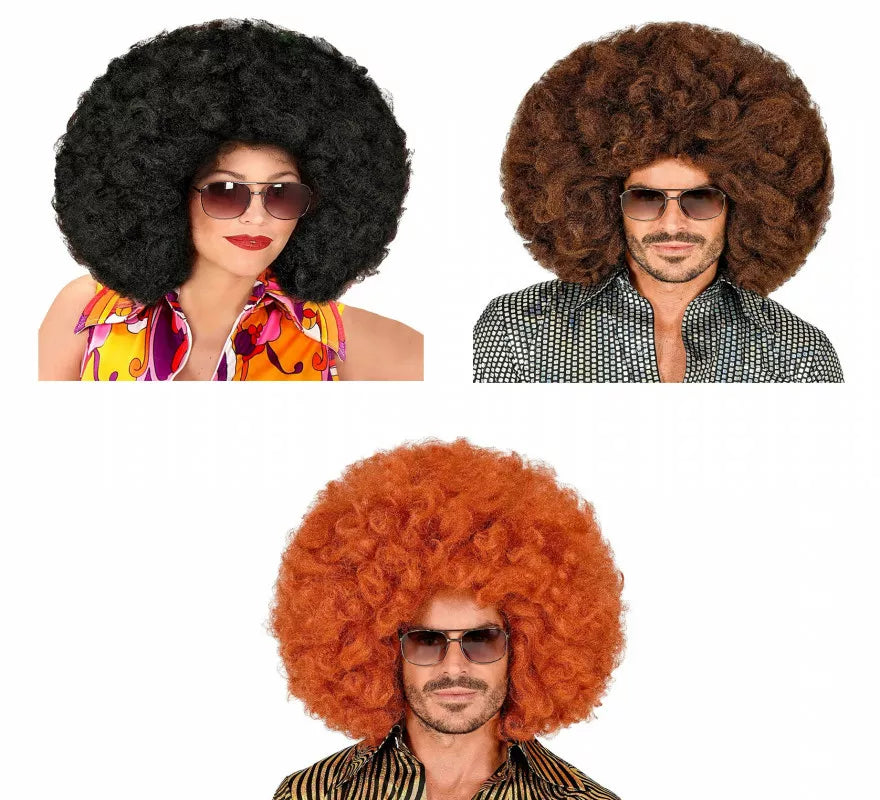 Translation missing: it.Peluca Afro Gigante en varios colores en caja