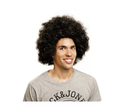 Parrucca afro nera jumbo