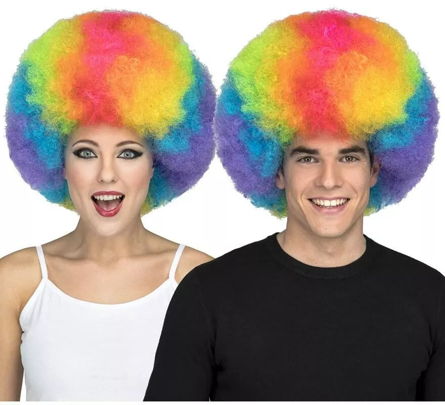 Translation missing: it.Peluca Afro Multicolor Extra grande