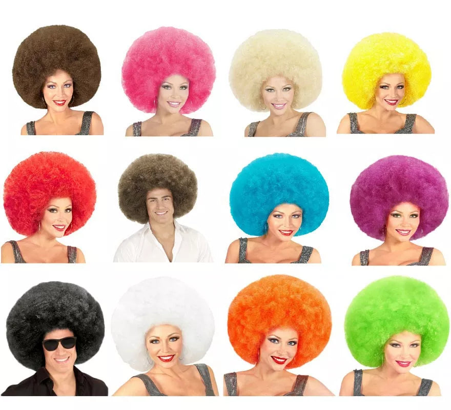 Translation missing: it.Peluca Afro Sobredimensionada en varios colores de alta calidad