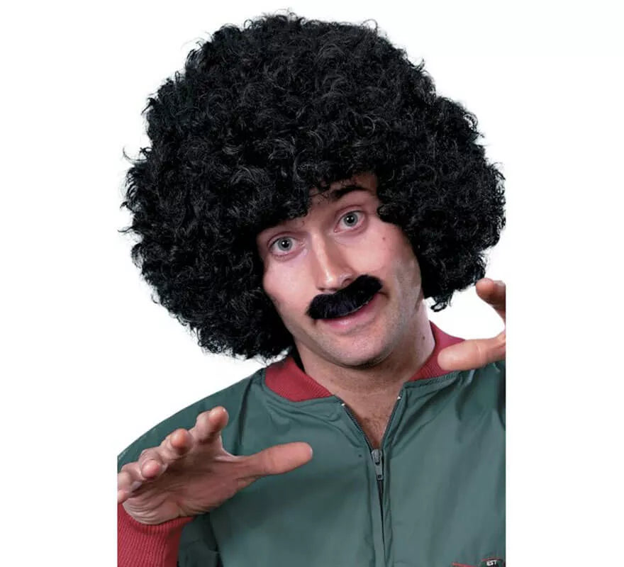 Translation missing: es.Peluca Afro y Bigote Scouser para Hombre