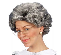Parrucca da nonna Agatha per adulti